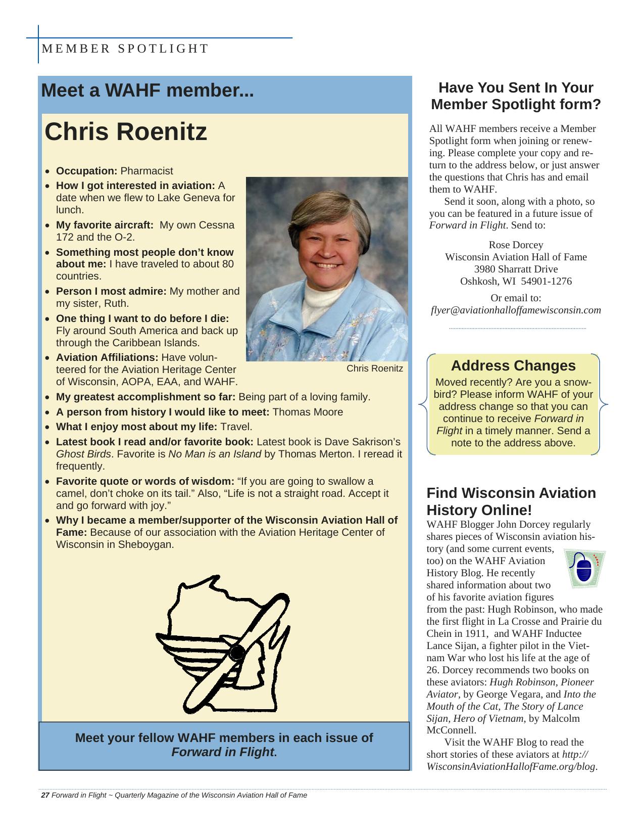 Forward in Flight - Winter 2011 -  Page30