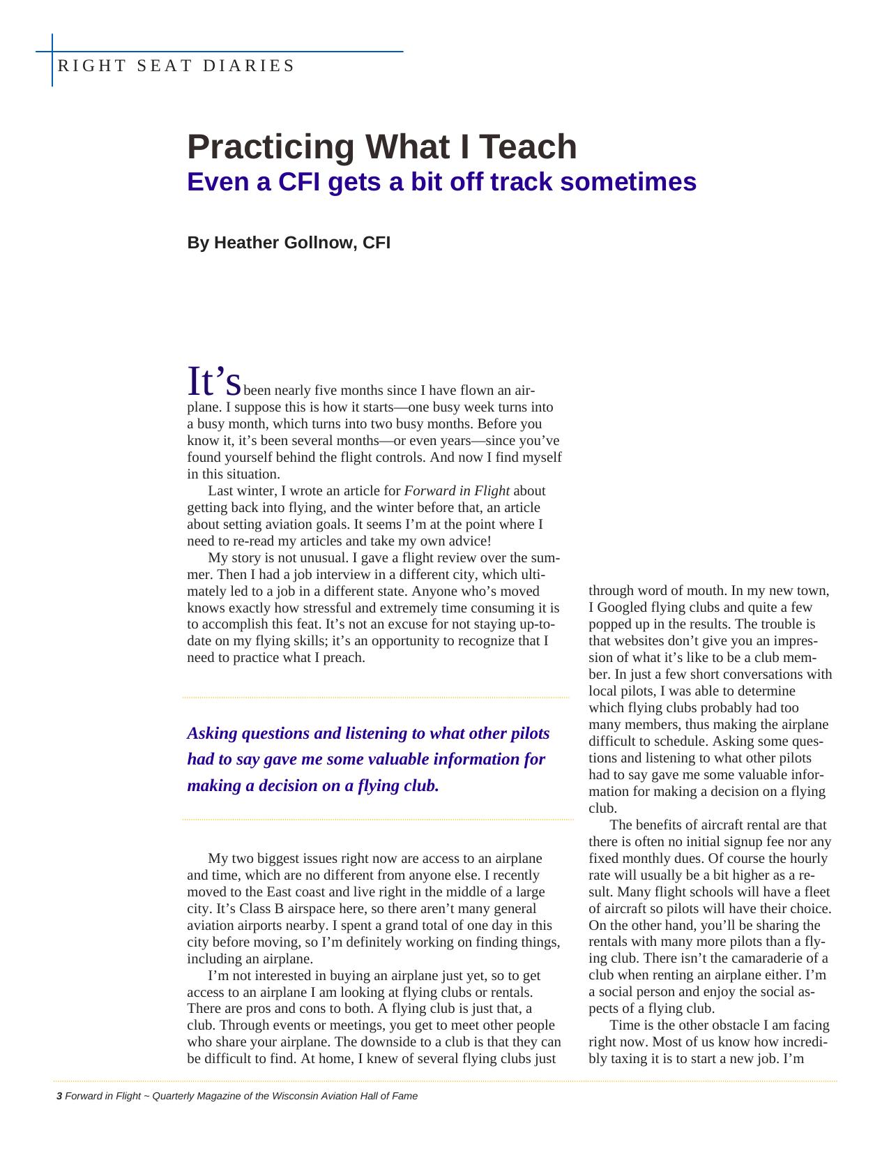 Forward in Flight - Winter 2012 -  Page4