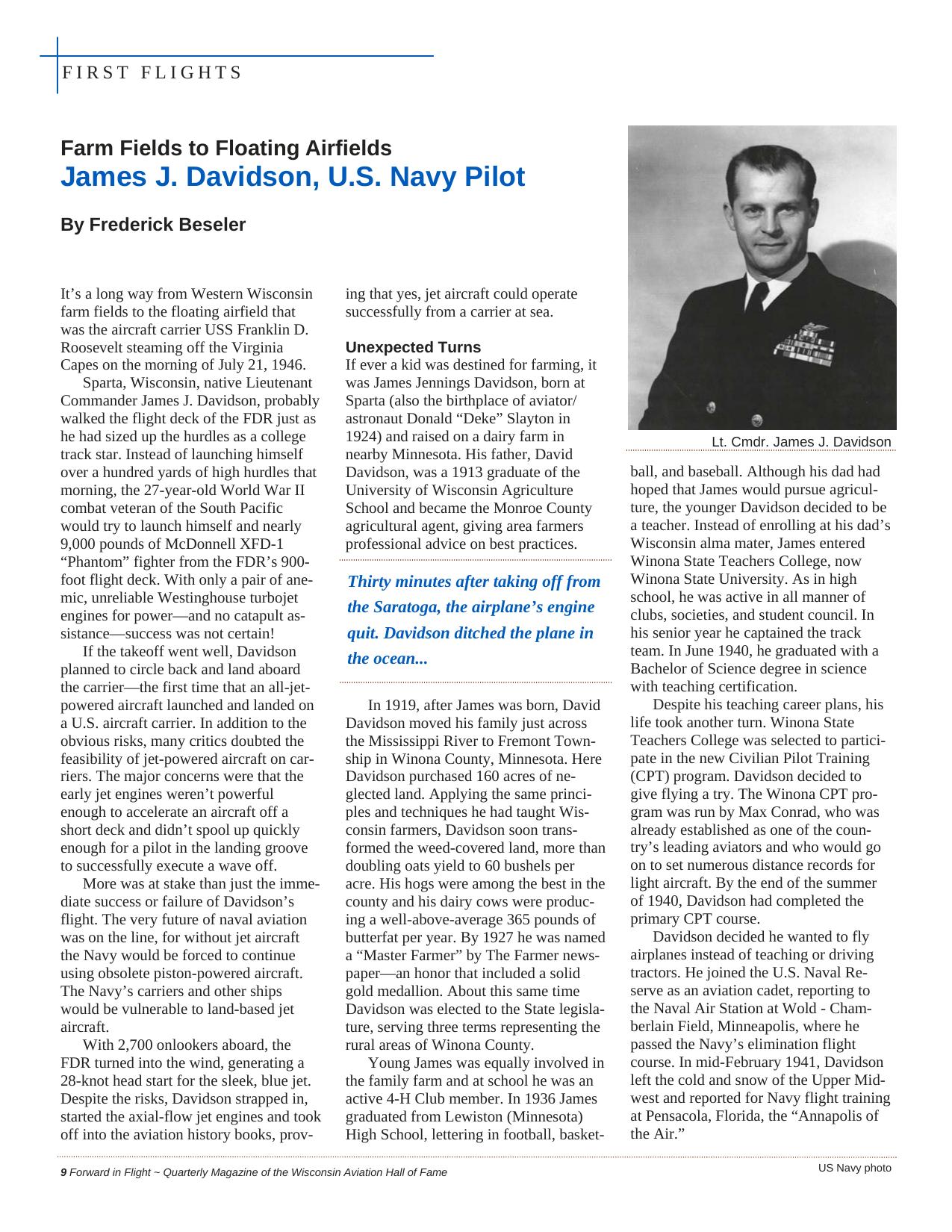 Forward in Flight - Winter 2012 -  Page10