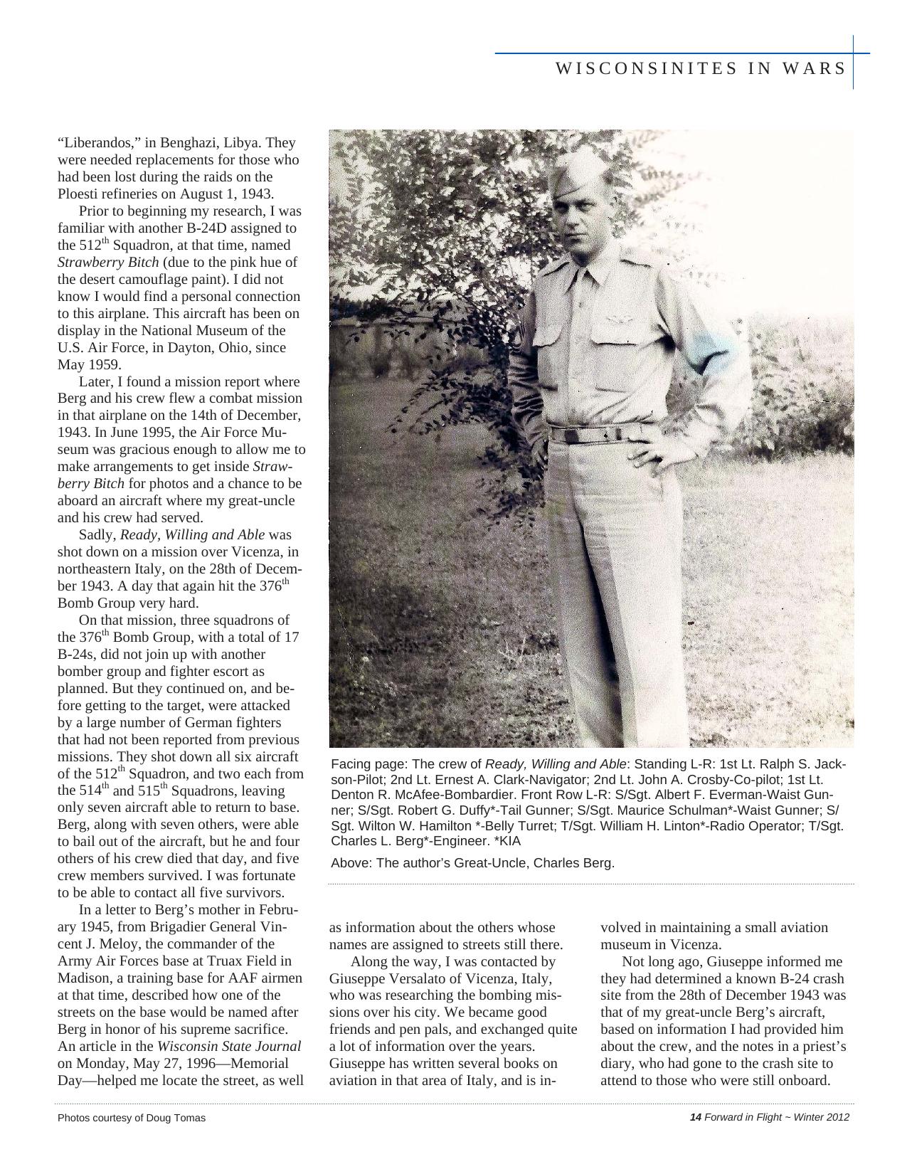 Forward in Flight - Winter 2012 -  Page15