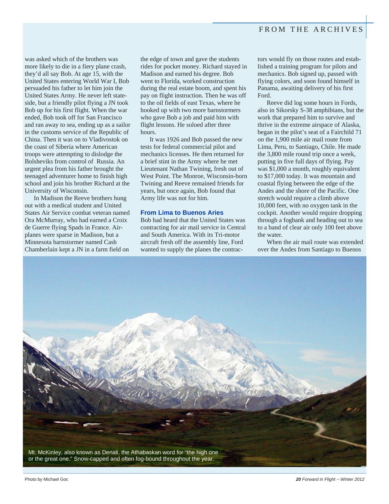 Forward in Flight - Winter 2012 -  Page21