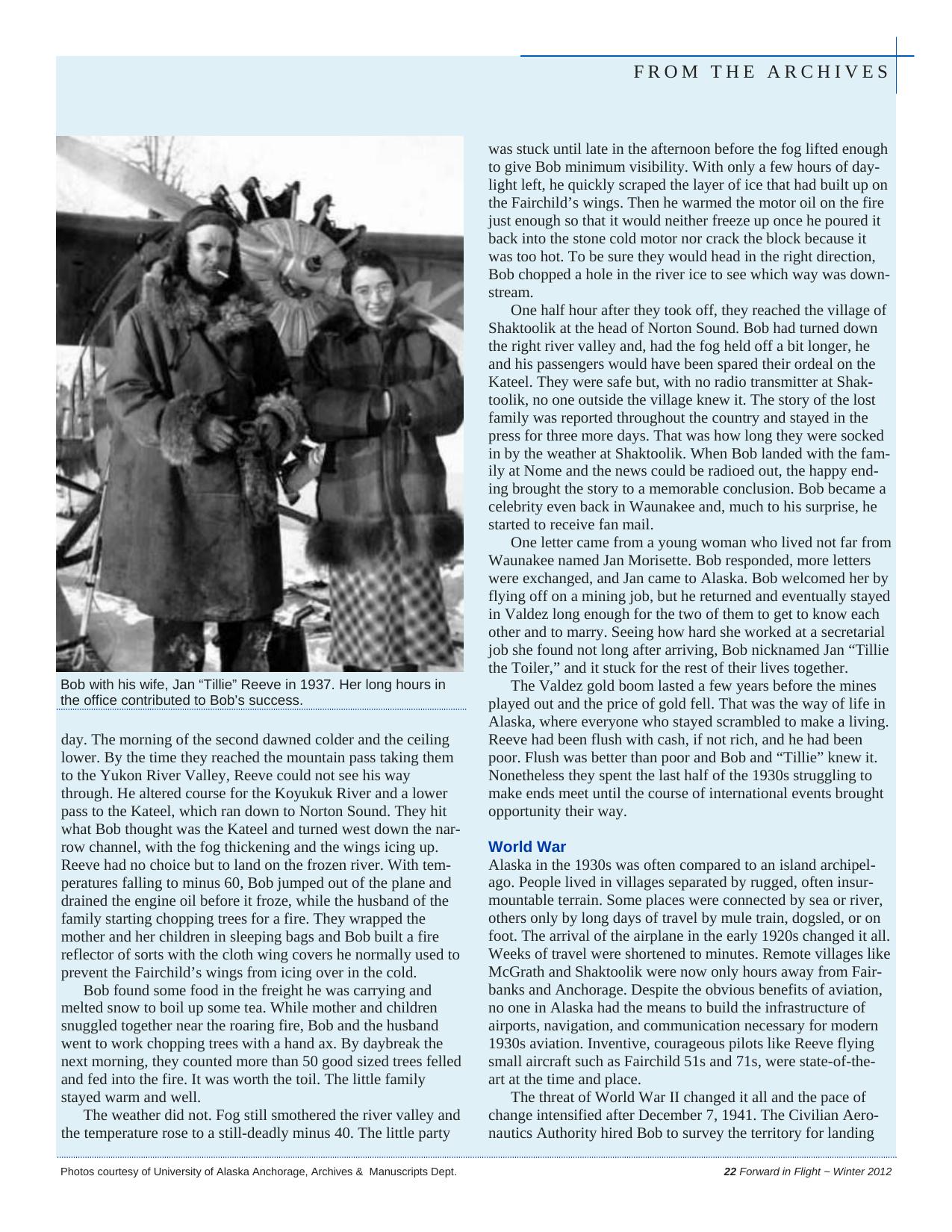 Forward in Flight - Winter 2012 -  Page23