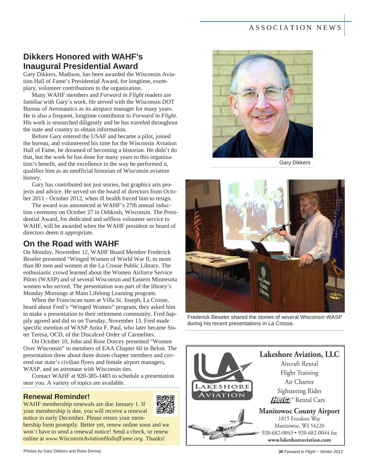 Forward in Flight - Winter 2012 -  Page31