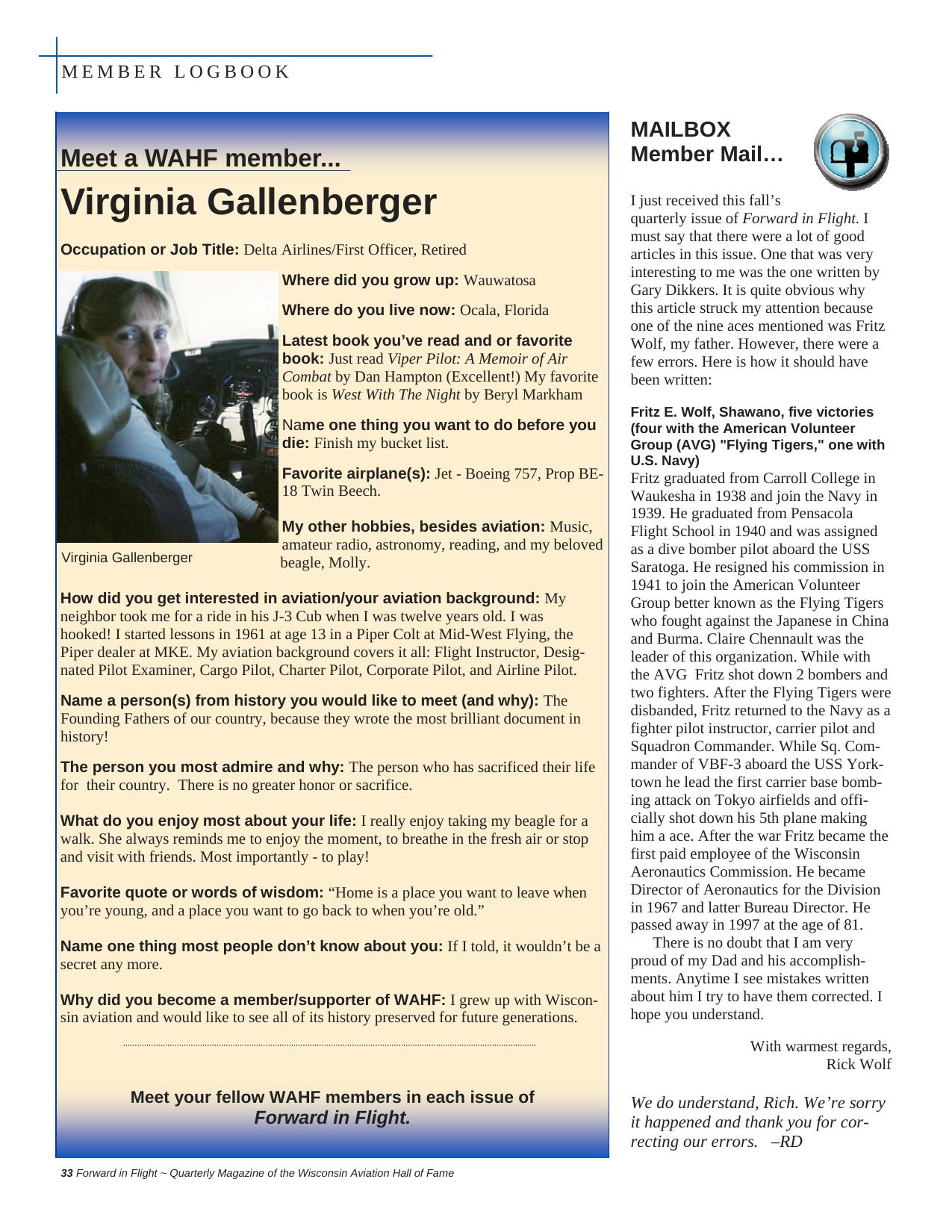 Forward in Flight - Winter 2012 -  Page34
