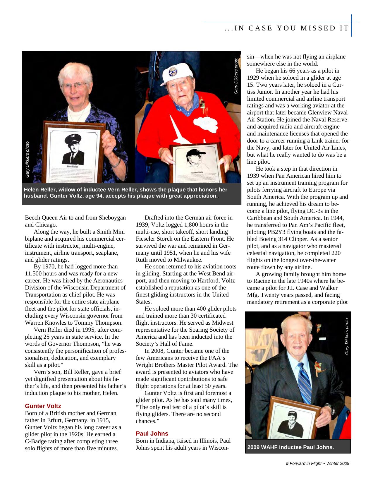 Forward in Flight - Winter 2009 -  Page5