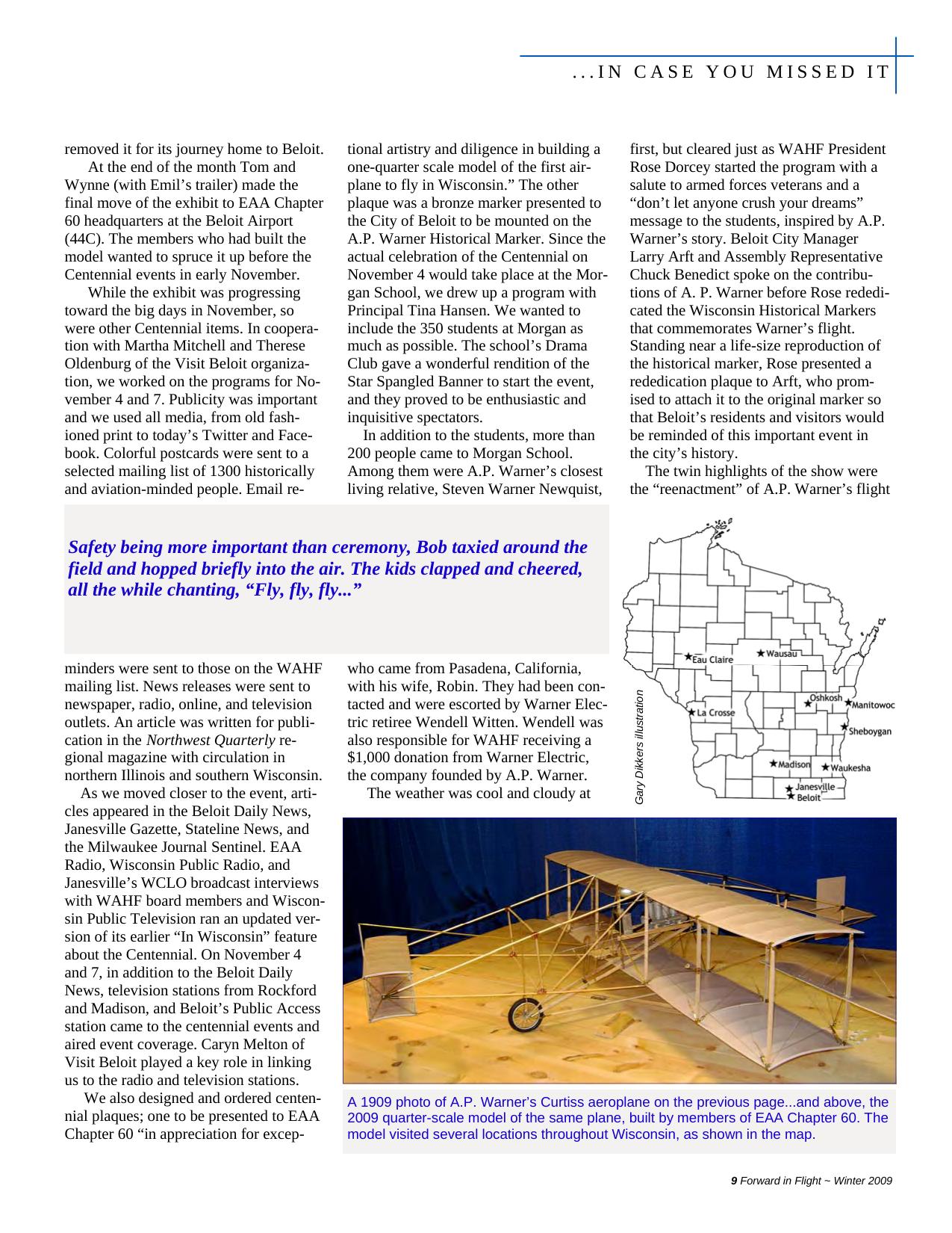 Forward in Flight - Winter 2009 -  Page9