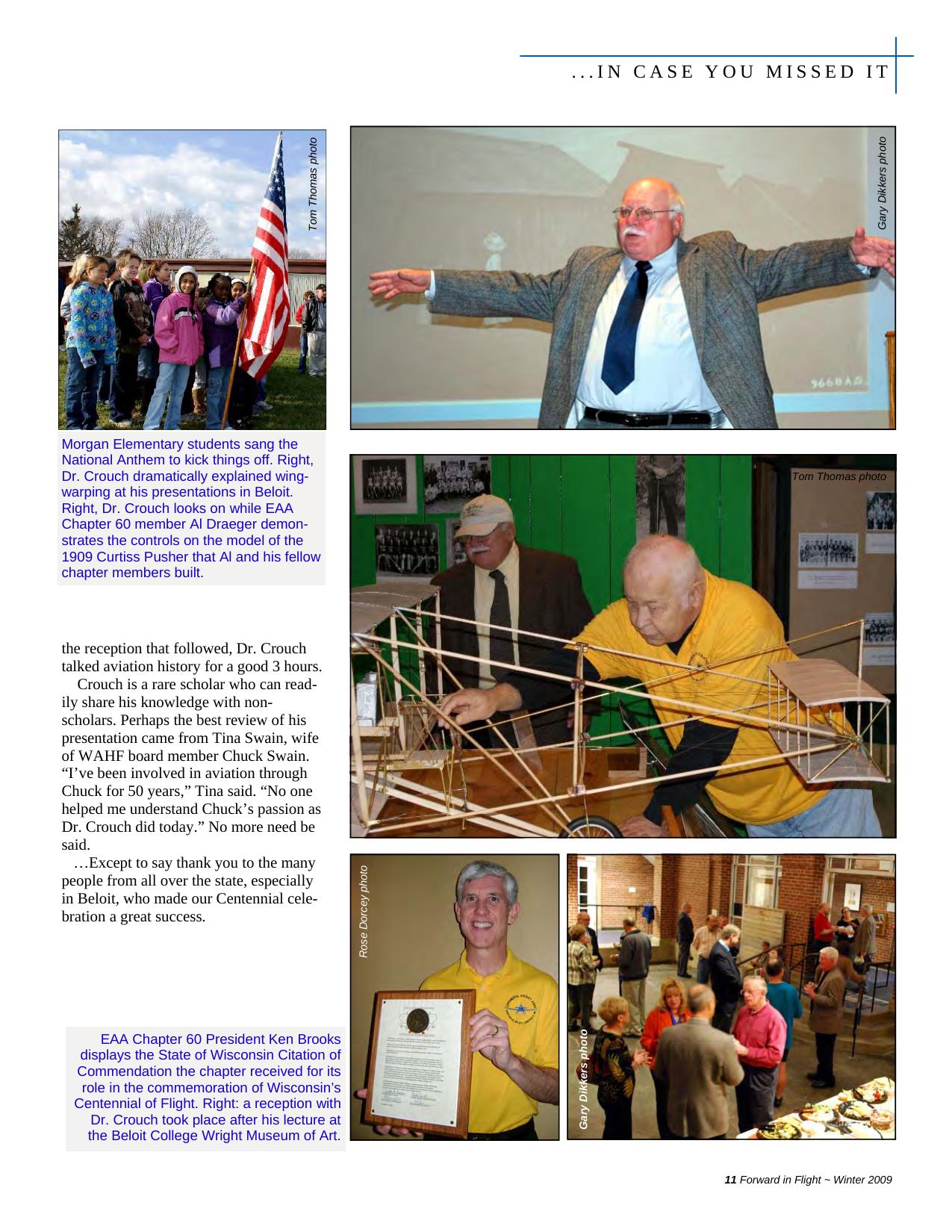 Forward in Flight - Winter 2009 -  Page11