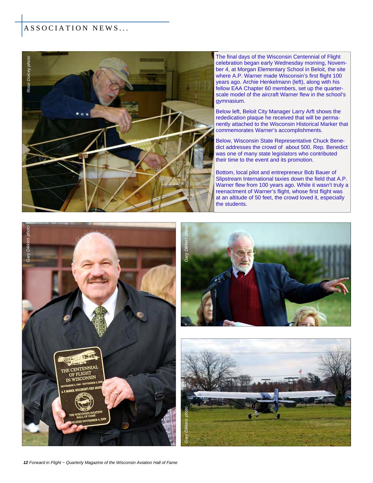 Forward in Flight - Winter 2009 -  Page12