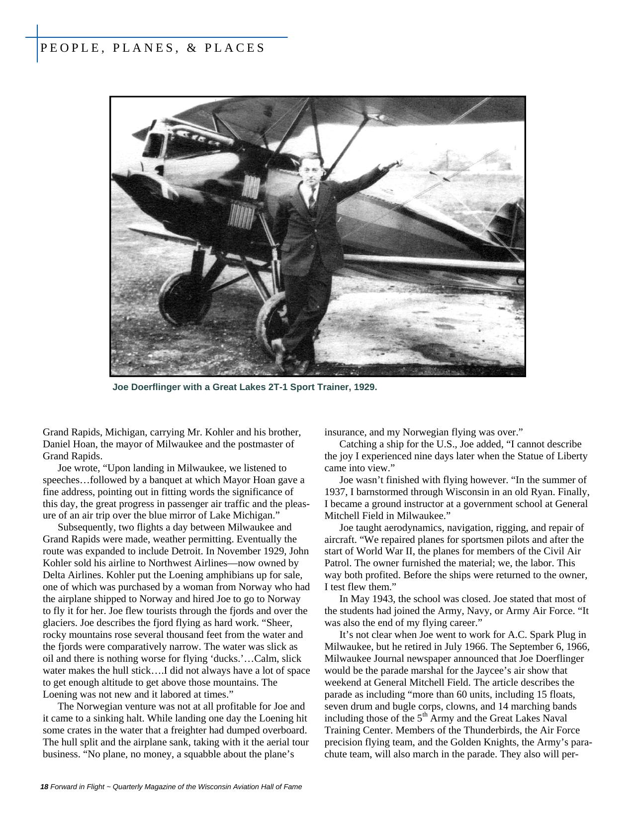 Forward in Flight - Winter 2009 -  Page18