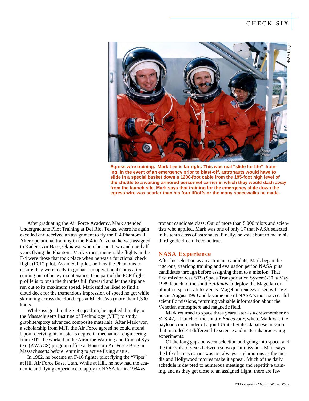 Forward in Flight - Winter 2009 -  Page23