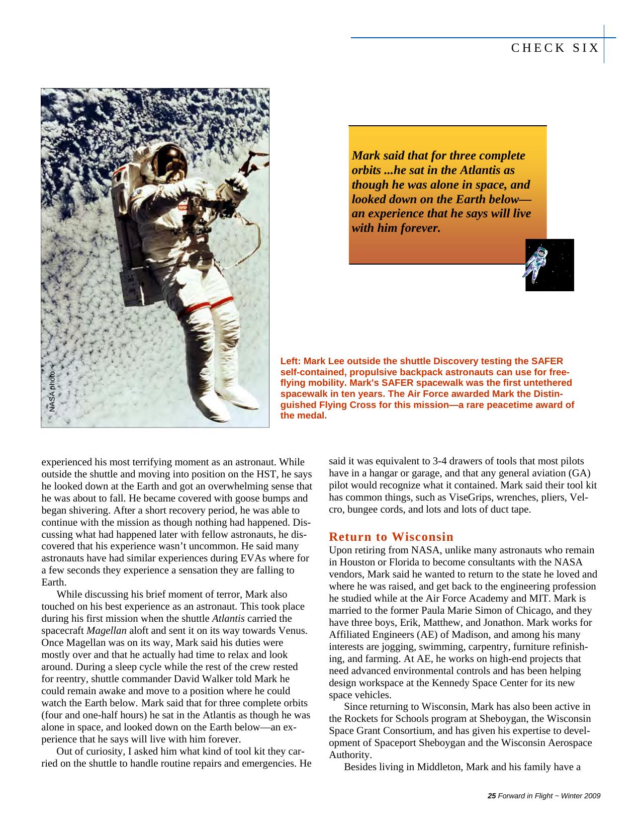 Forward in Flight - Winter 2009 -  Page25