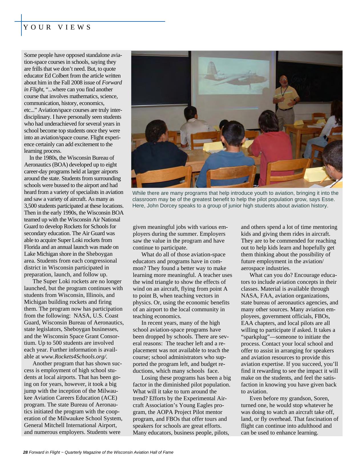 Forward in Flight - Winter 2009 -  Page28