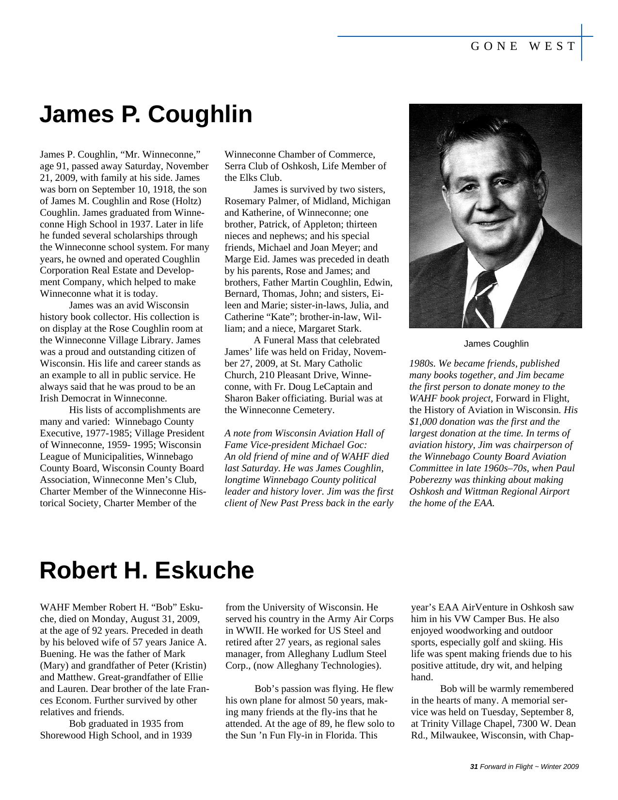 Forward in Flight - Winter 2009 -  Page31