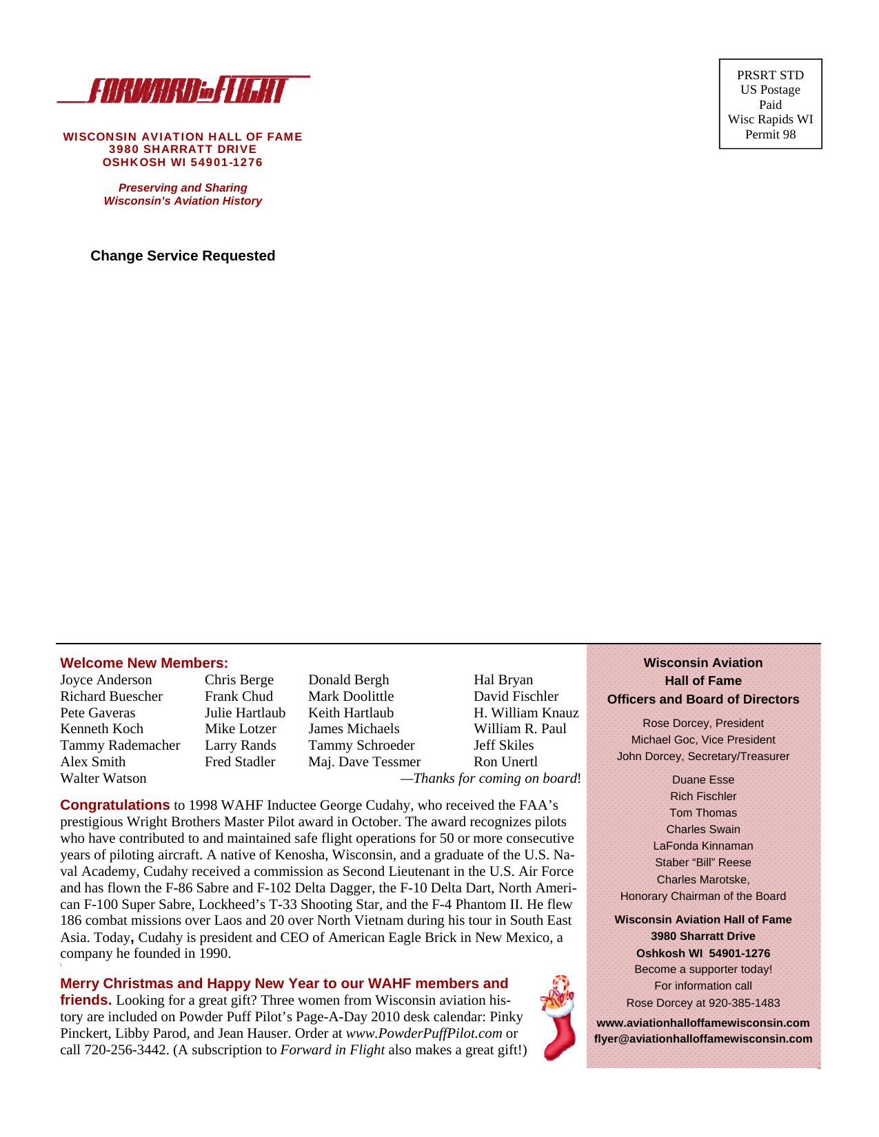 Forward in Flight - Winter 2009 -  Page36