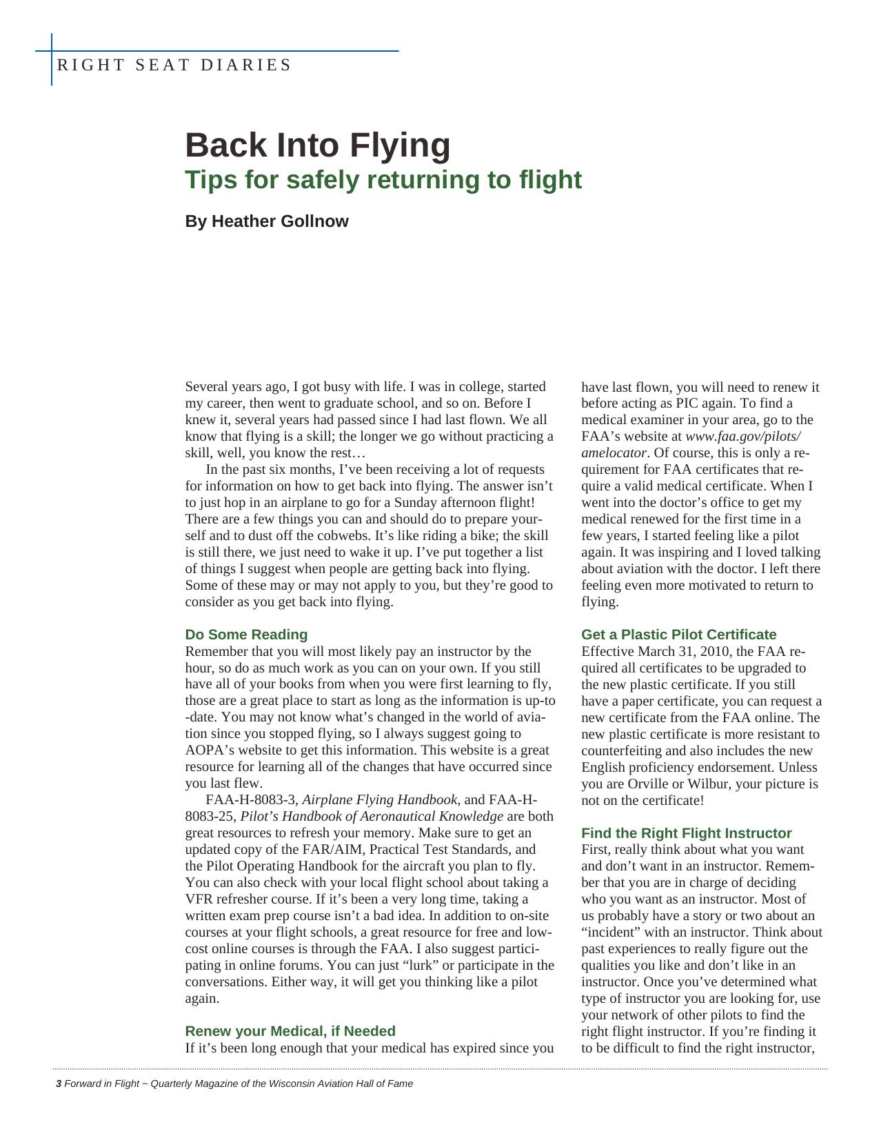 Forward in Flight - Spring 2012 -  Page4