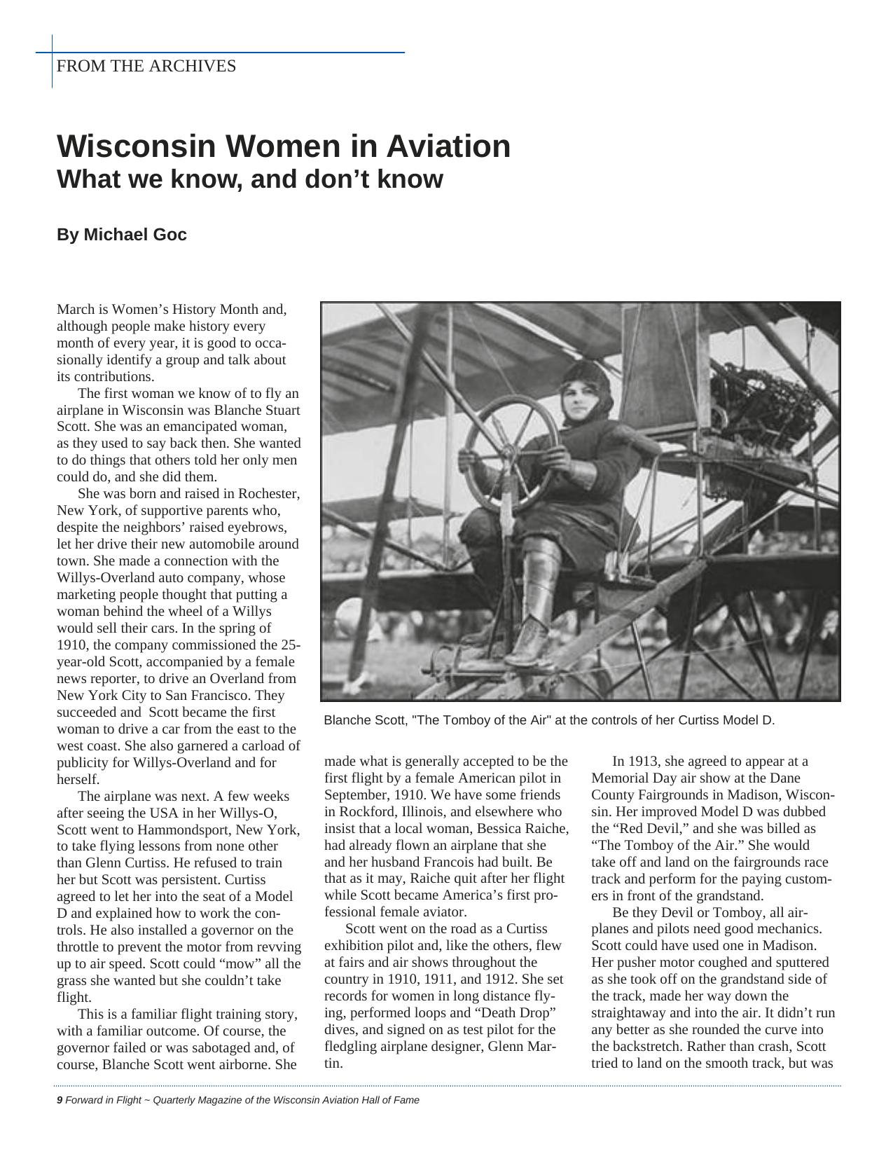 Forward in Flight - Spring 2012 -  Page10