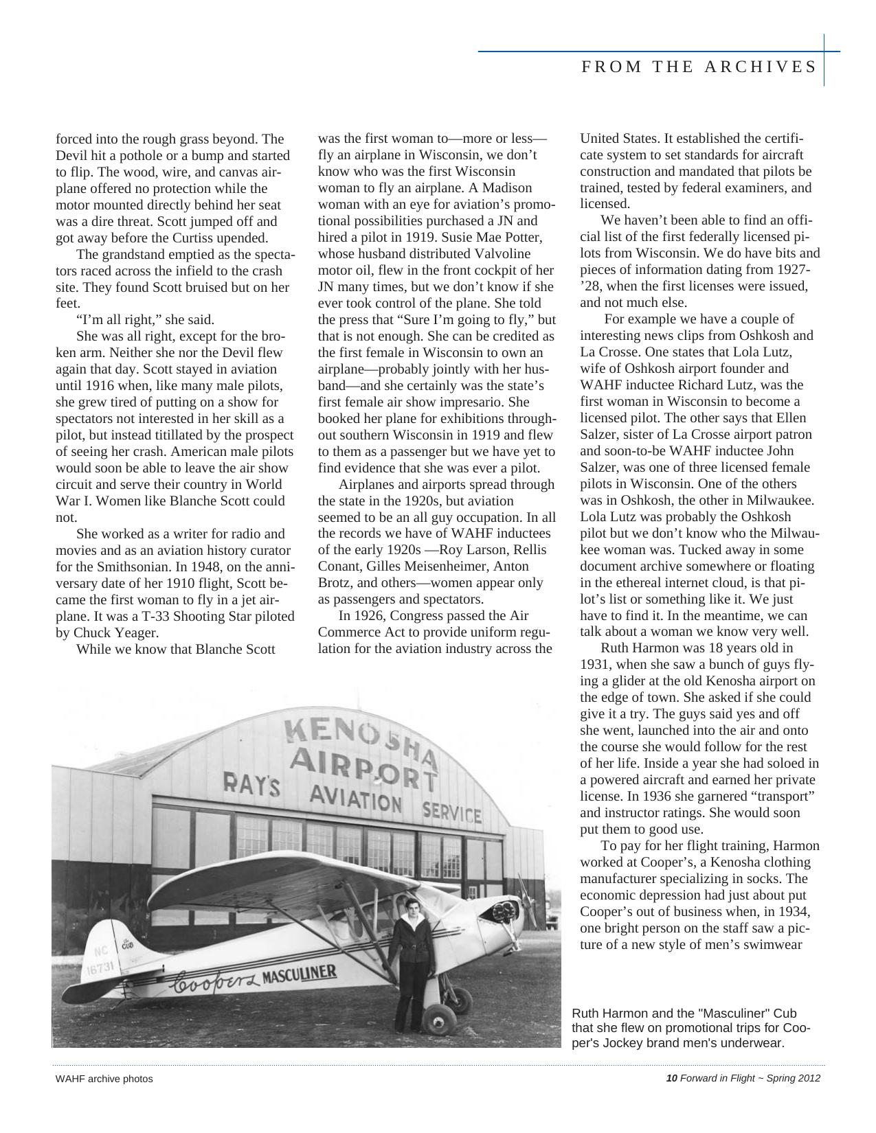 Forward in Flight - Spring 2012 -  Page11