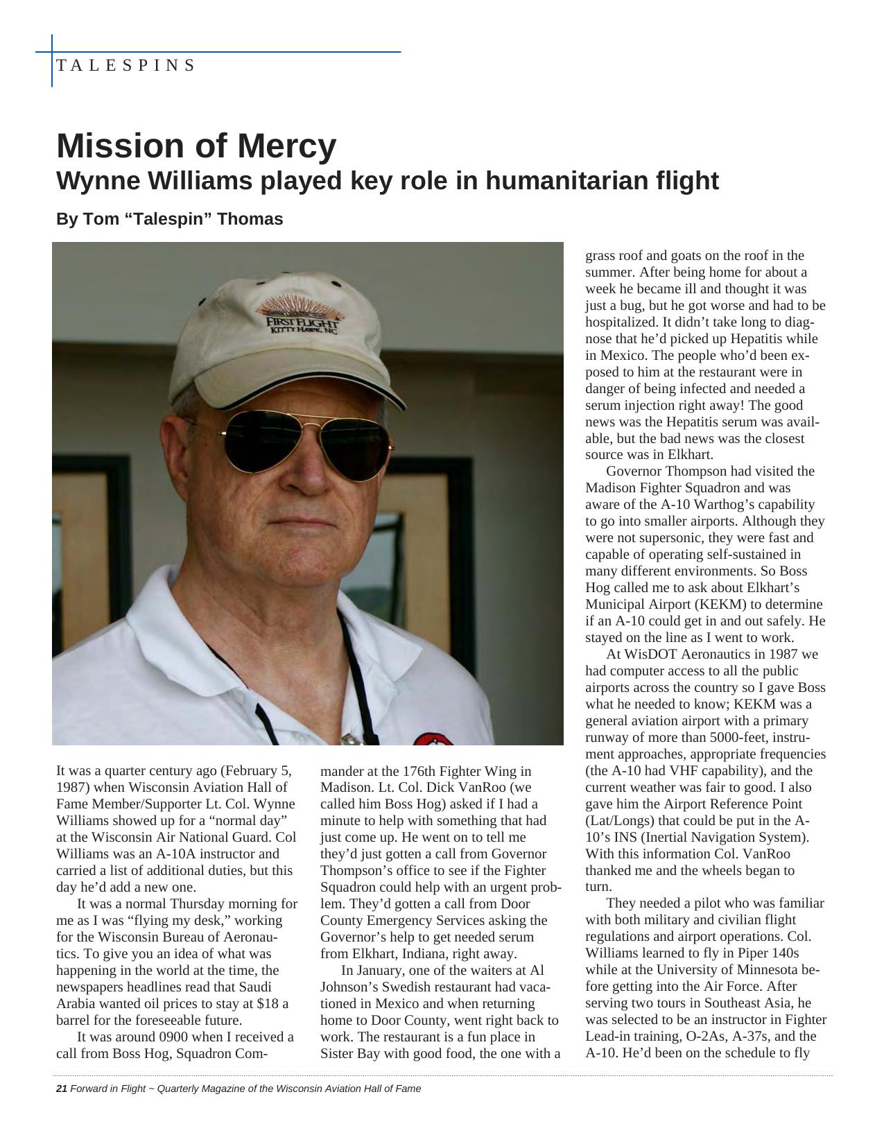 Forward in Flight - Spring 2012 -  Page22