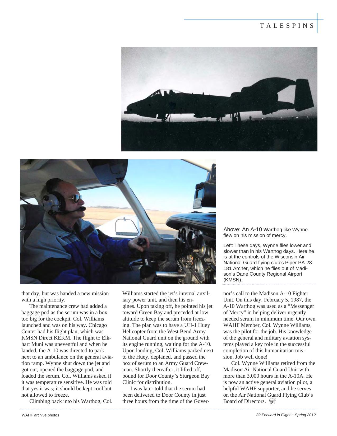 Forward in Flight - Spring 2012 -  Page23