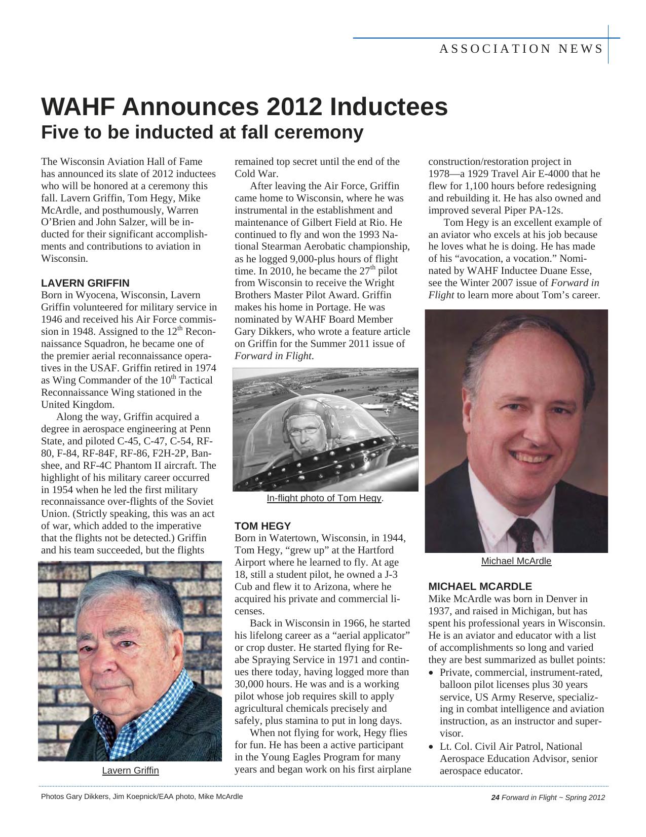 Forward in Flight - Spring 2012 -  Page25
