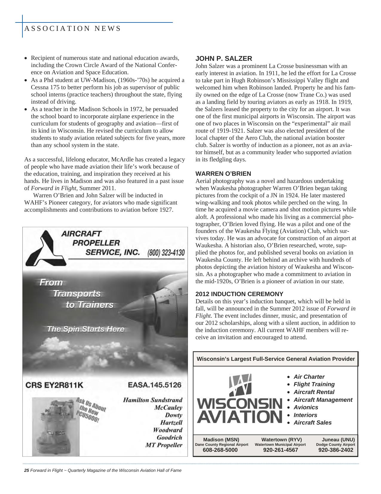 Forward in Flight - Spring 2012 -  Page26