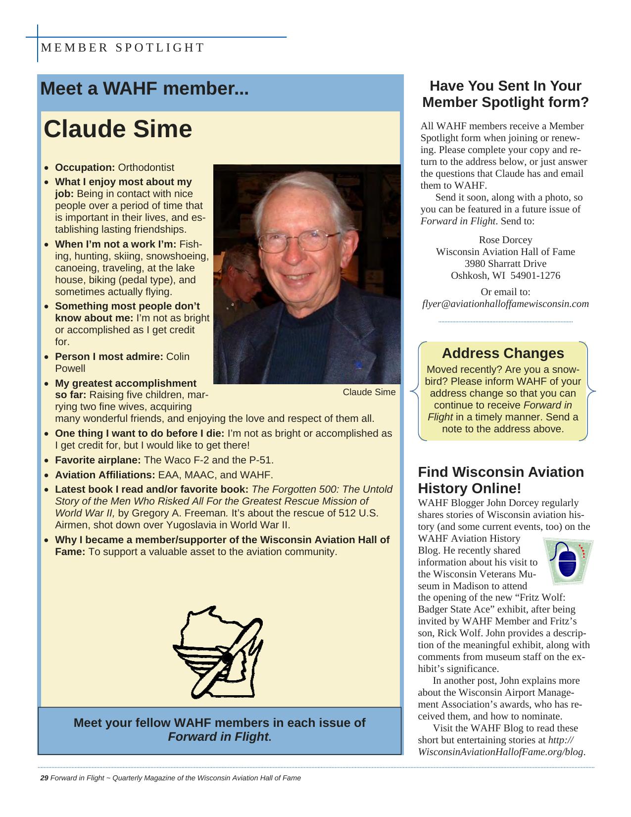 Forward in Flight - Spring 2012 -  Page30