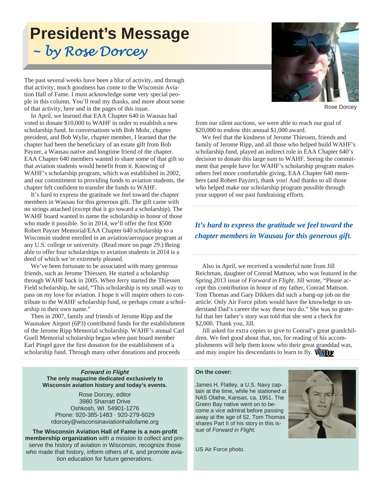 Forward in Flight - Summer 2013 -  Page3