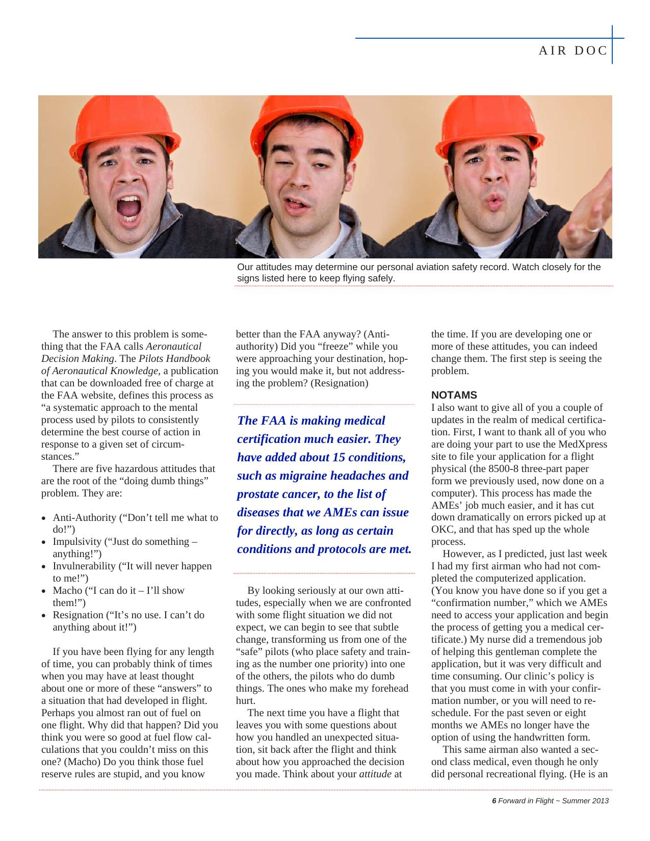 Forward in Flight - Summer 2013 -  Page7