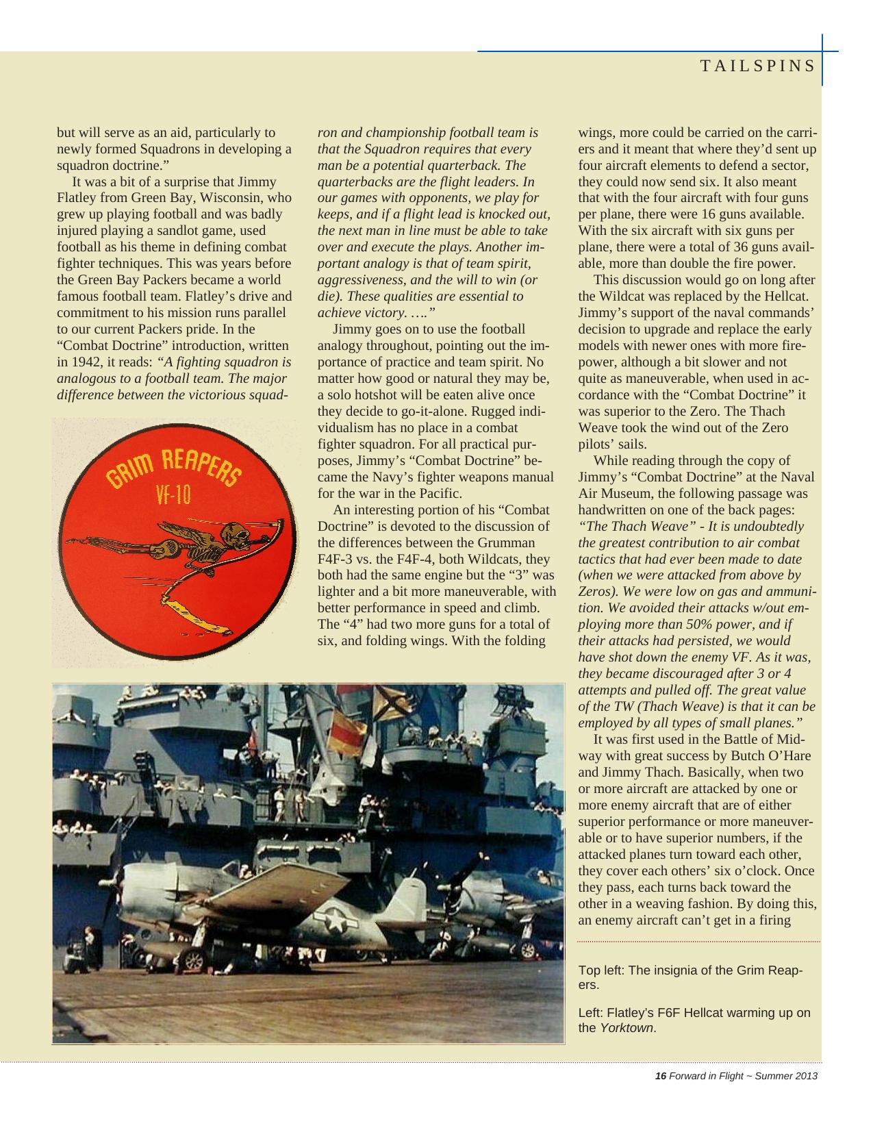 Forward in Flight - Summer 2013 -  Page17