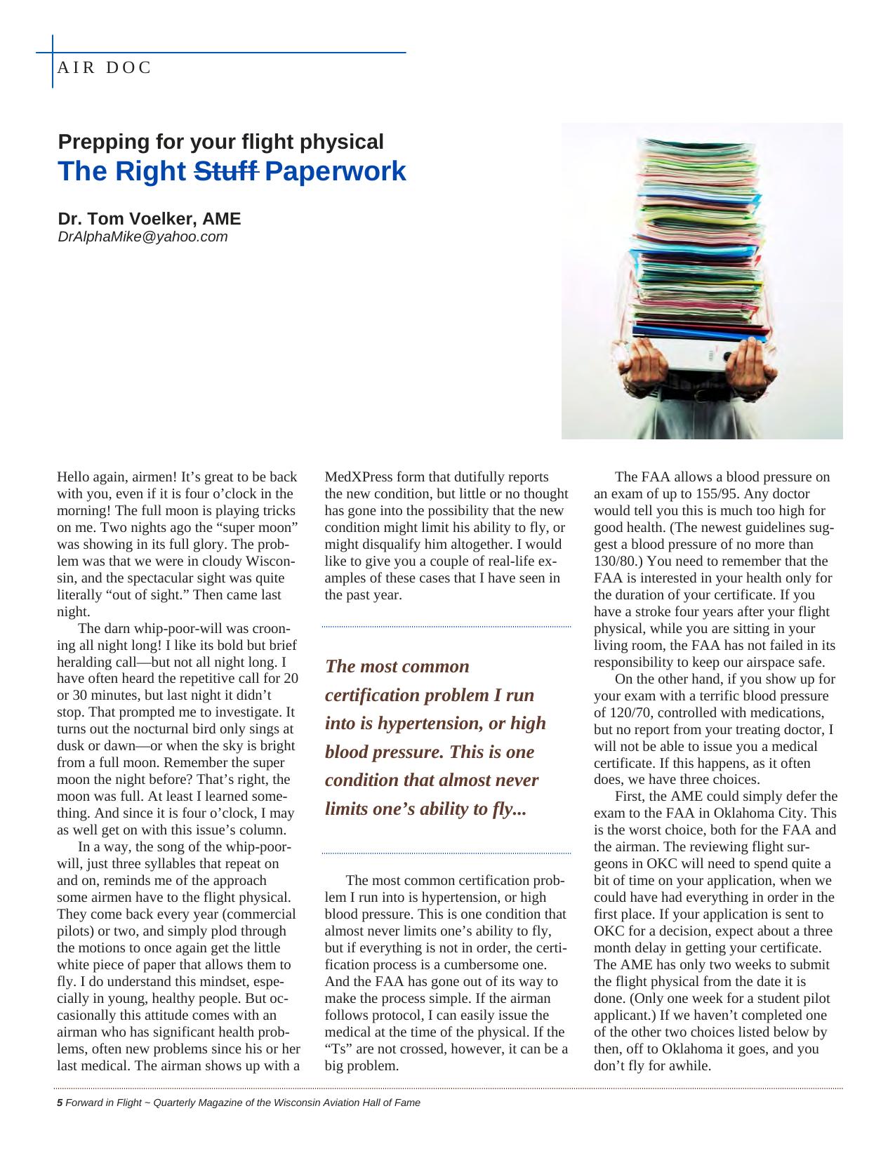 Forward in Flight - Summer 2012 -  Page6