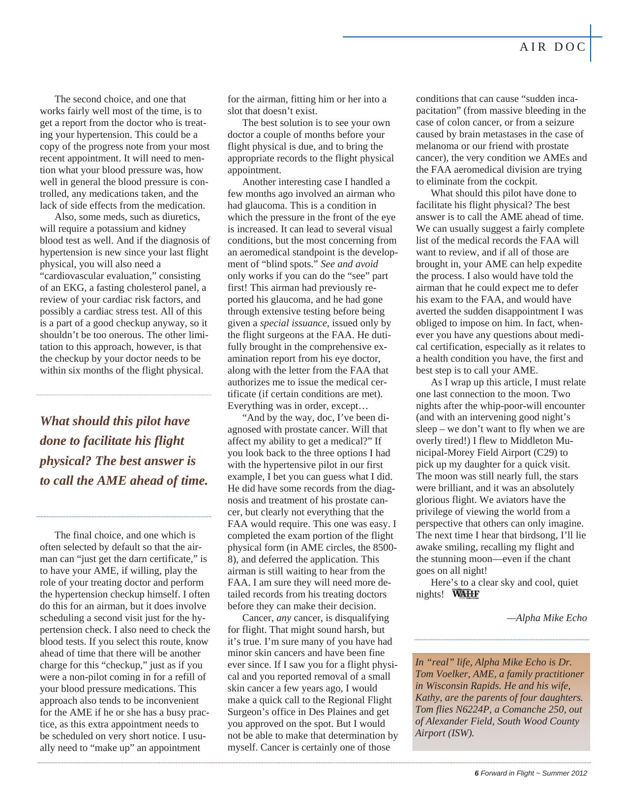 Forward in Flight - Summer 2012 -  Page7