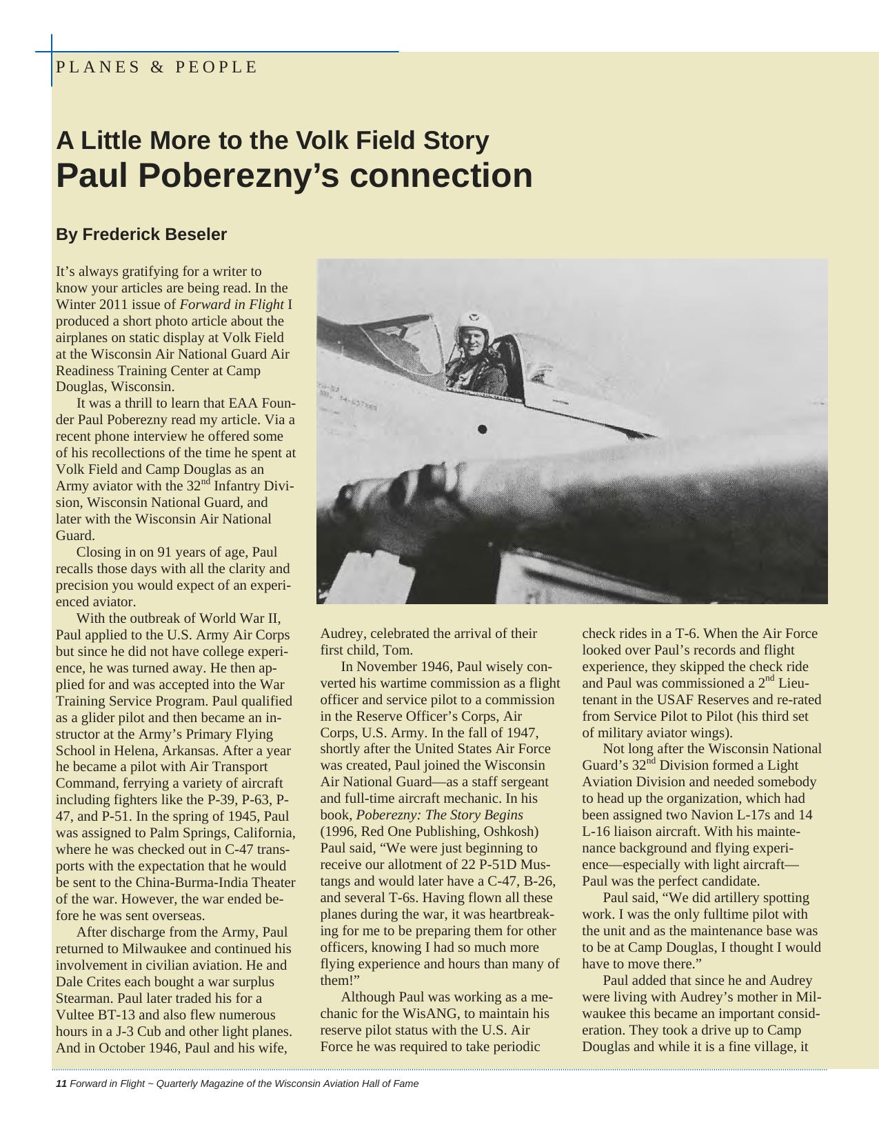 Forward in Flight - Summer 2012 -  Page12