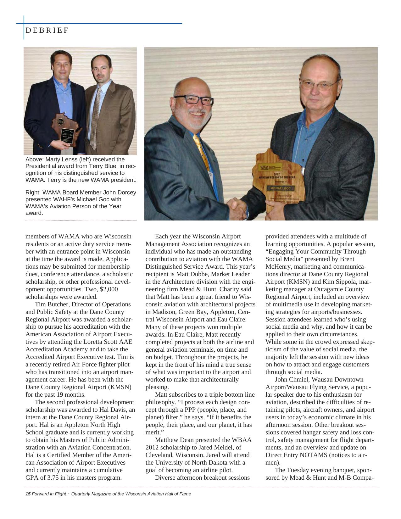 Forward in Flight - Summer 2012 -  Page16