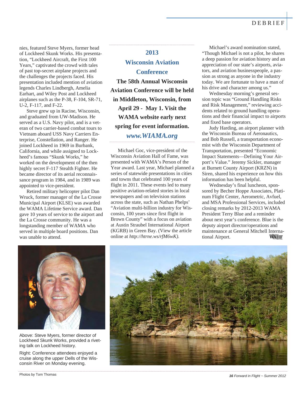 Forward in Flight - Summer 2012 -  Page17