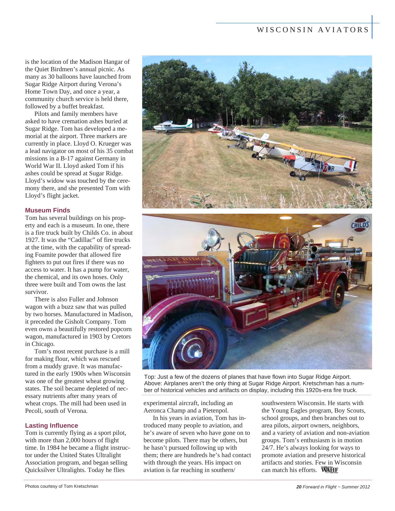 Forward in Flight - Summer 2012 -  Page21