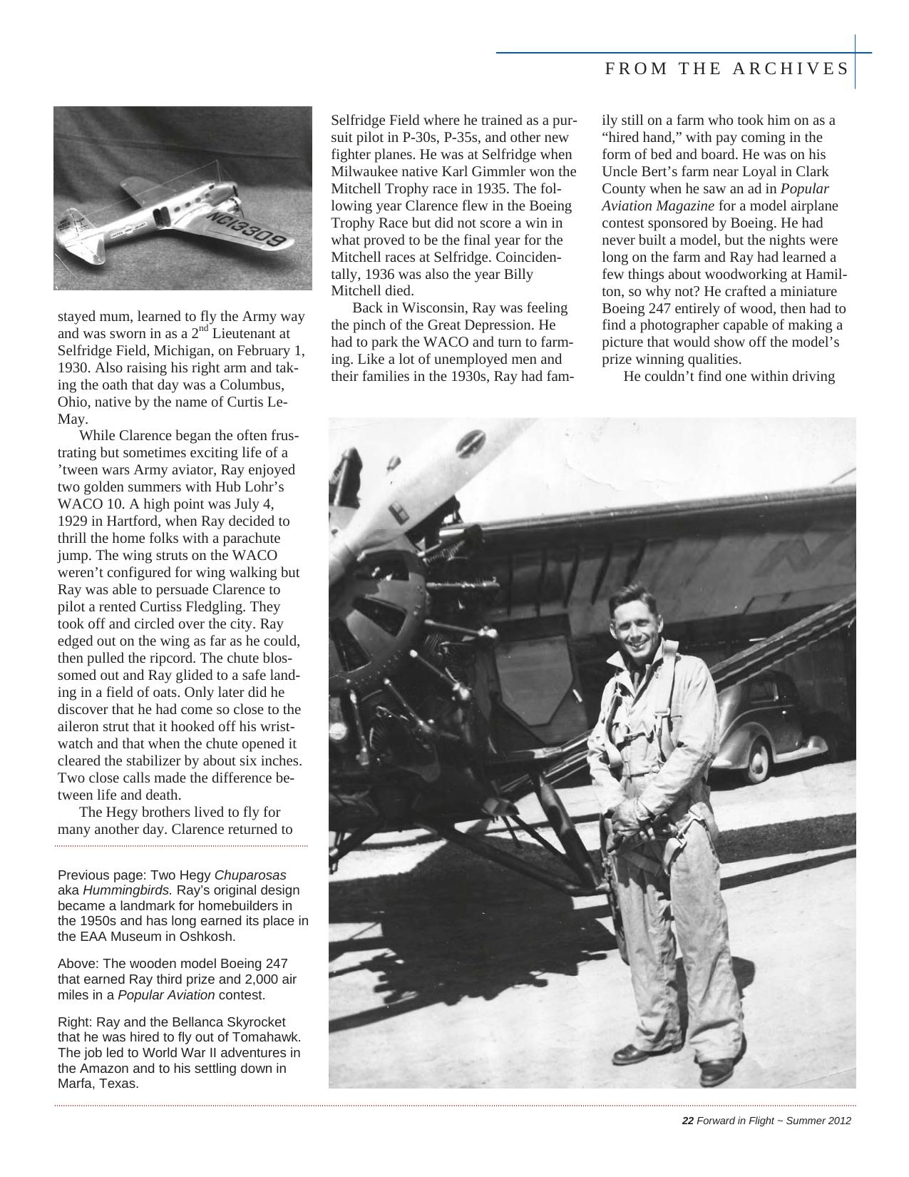 Forward in Flight - Summer 2012 -  Page23
