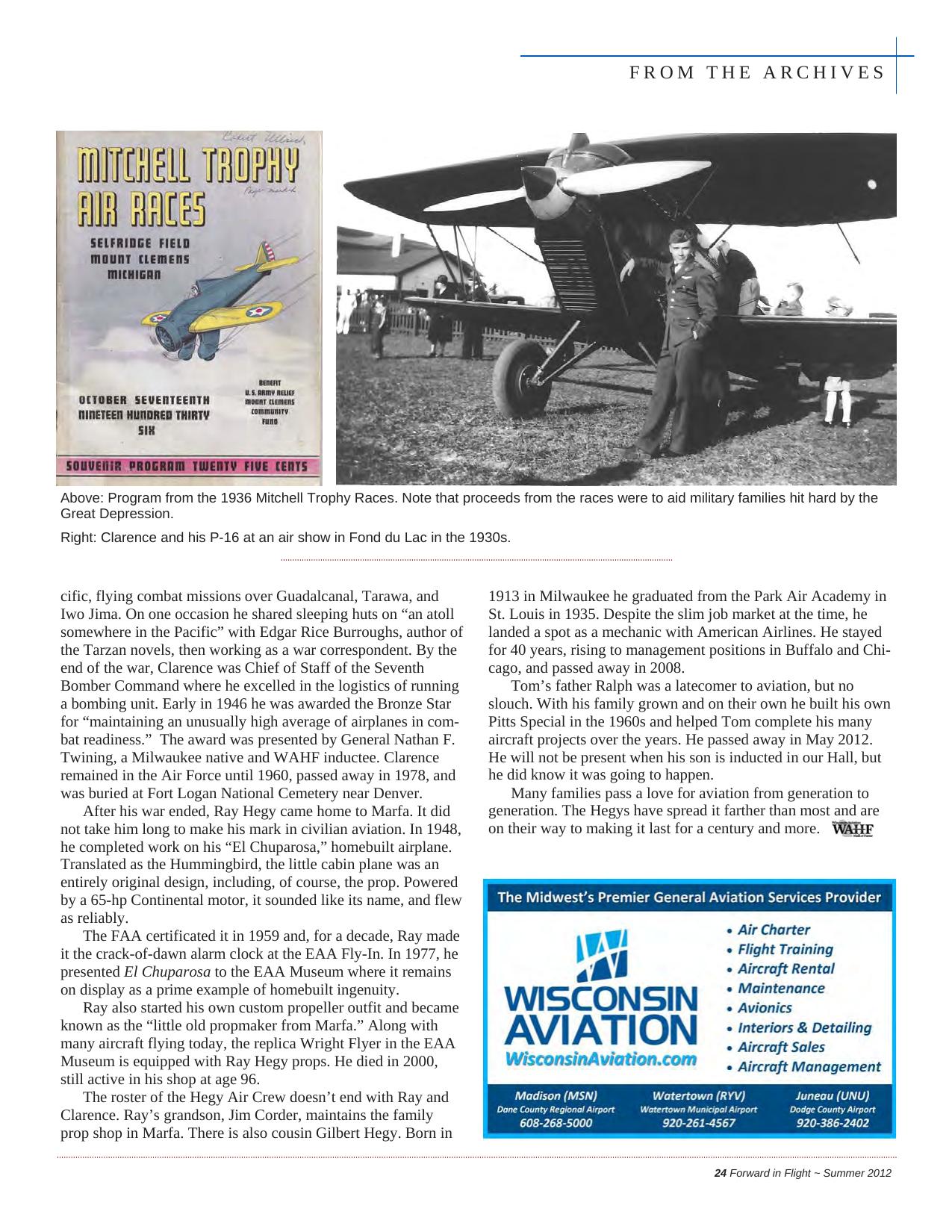 Forward in Flight - Summer 2012 -  Page25