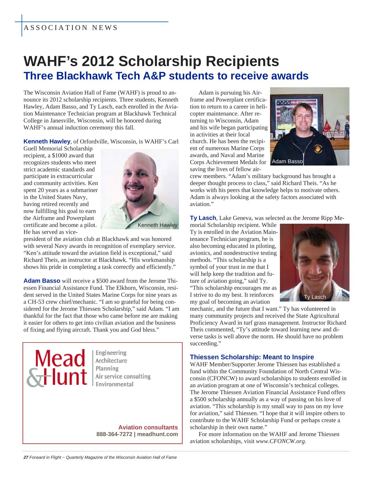 Forward in Flight - Summer 2012 -  Page28