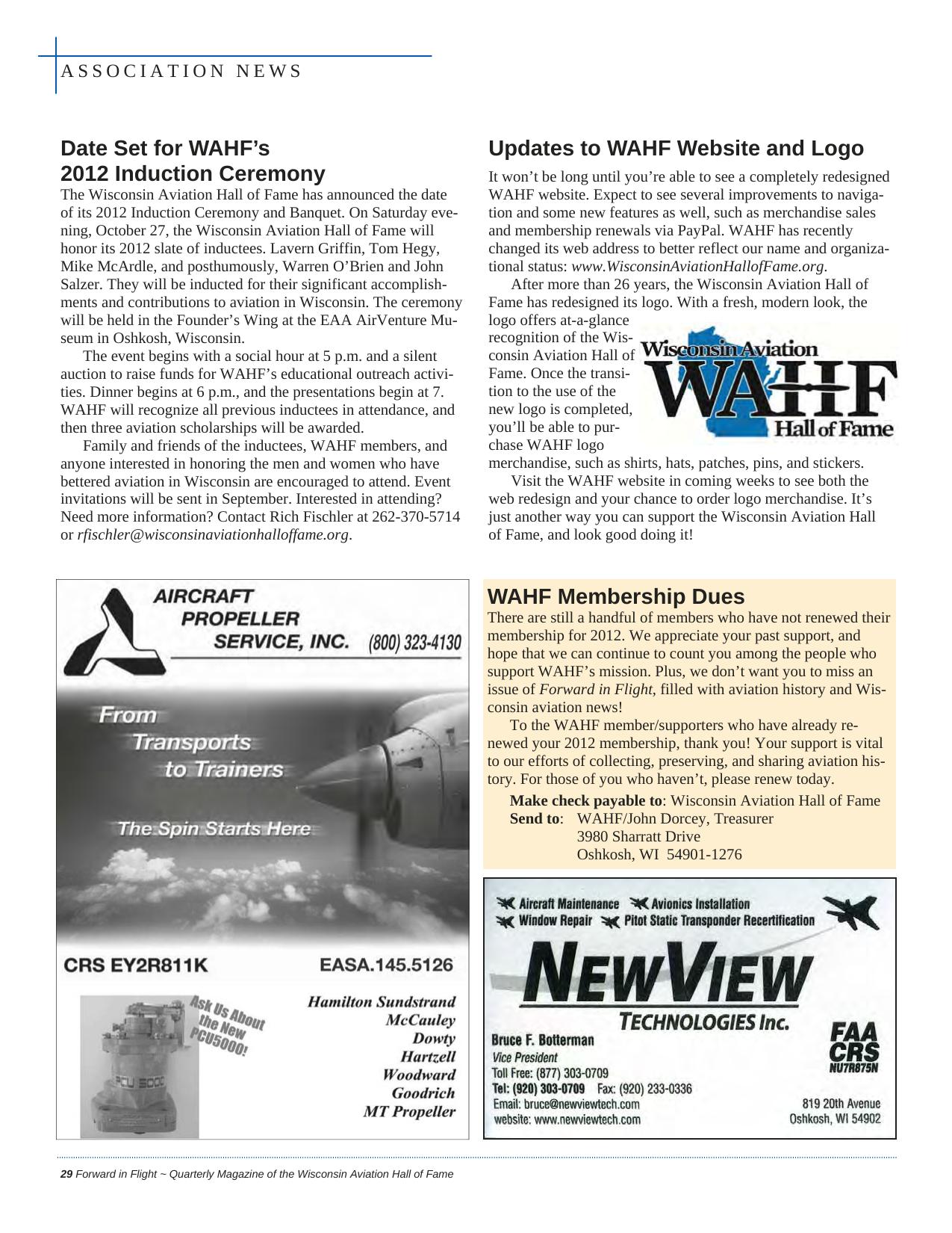 Forward in Flight - Summer 2012 -  Page30