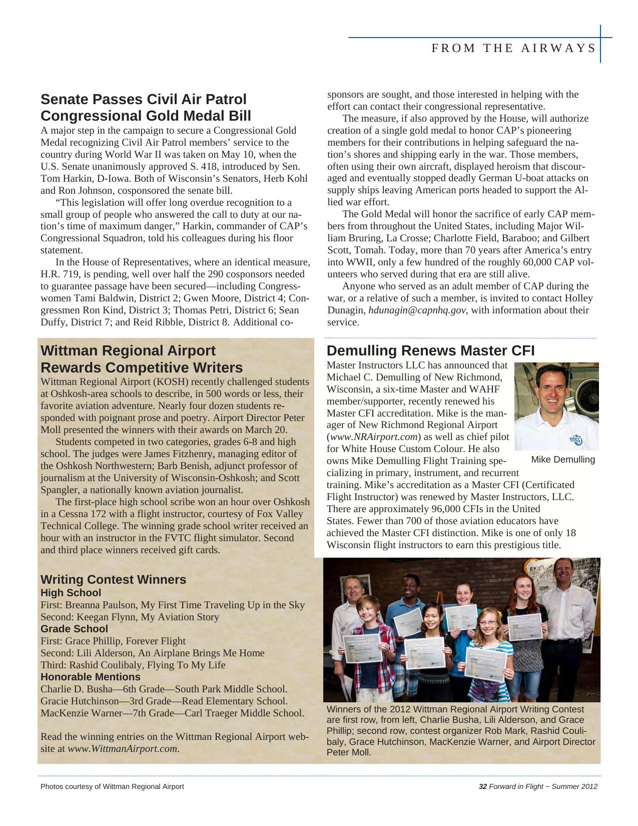 Forward in Flight - Summer 2012 -  Page33