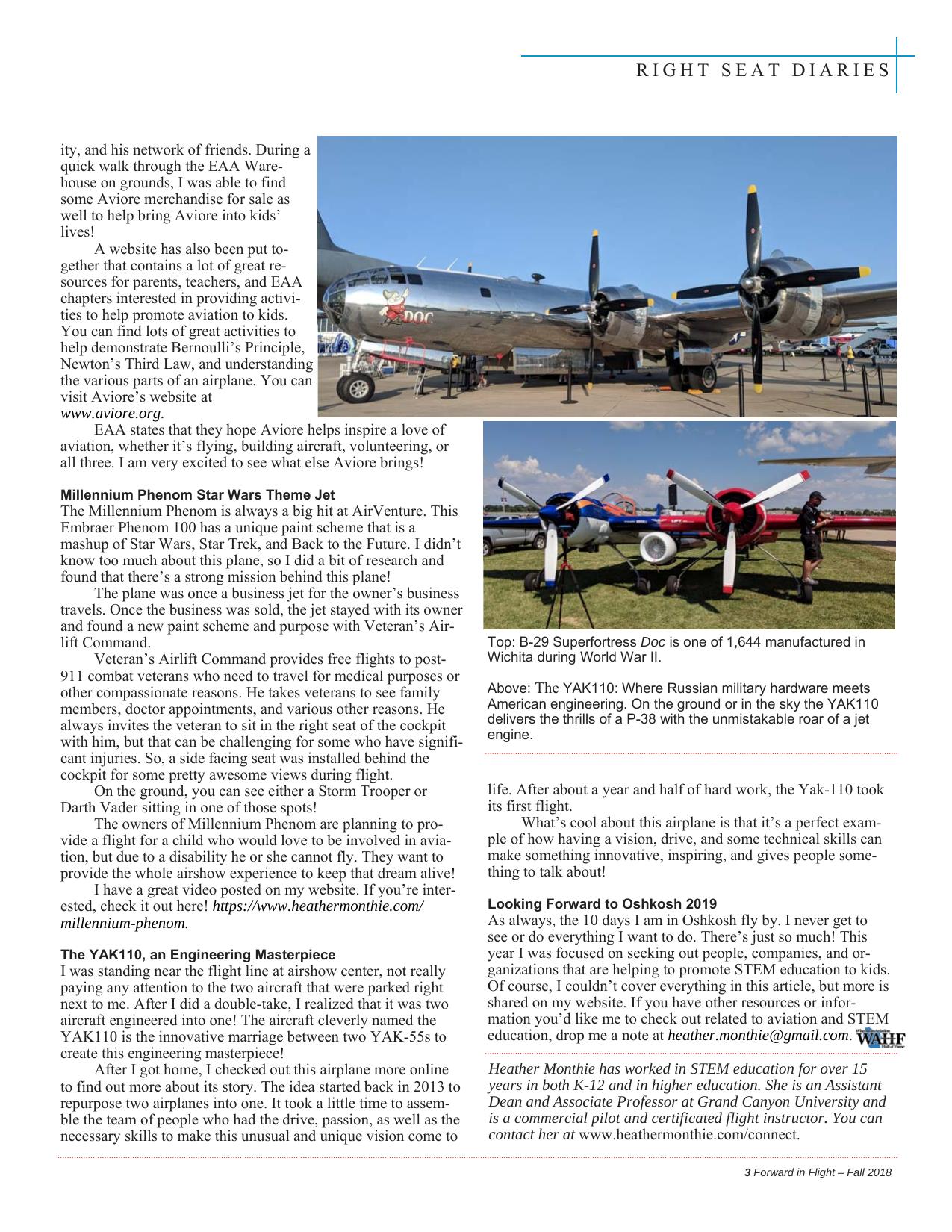 Forward in Flight - Fall 2018 -  Page5