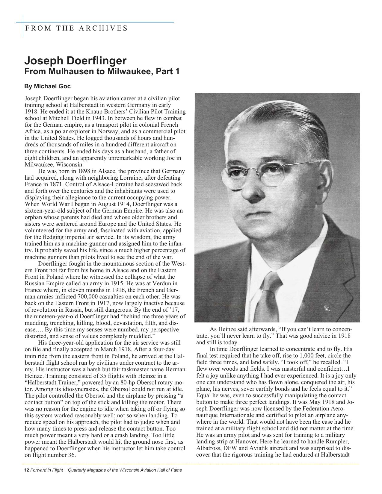 Forward in Flight - Fall 2018 -  Page14