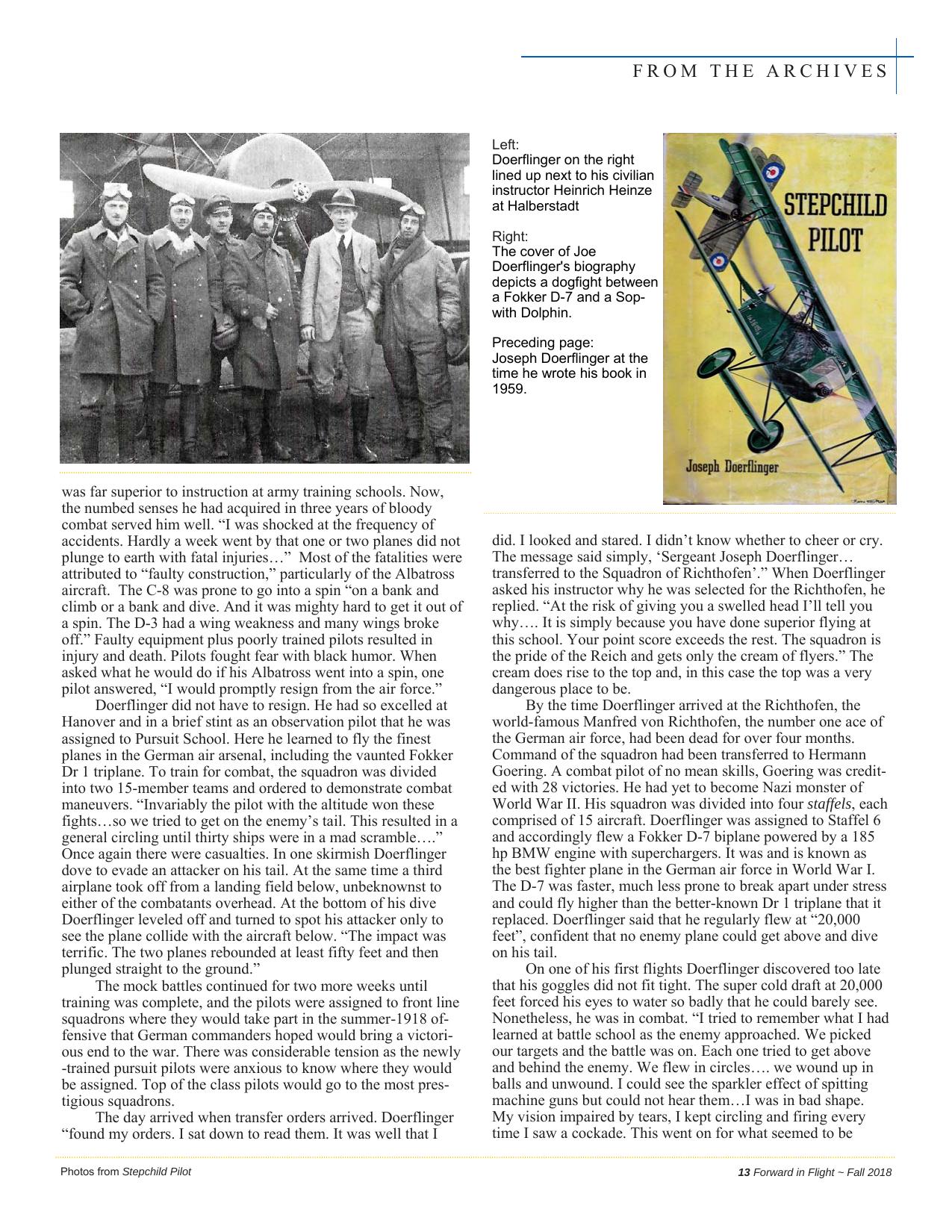 Forward in Flight - Fall 2018 -  Page15