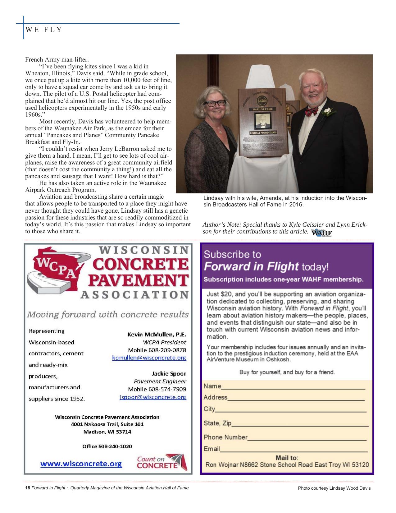 Forward in Flight - Fall 2018 -  Page20