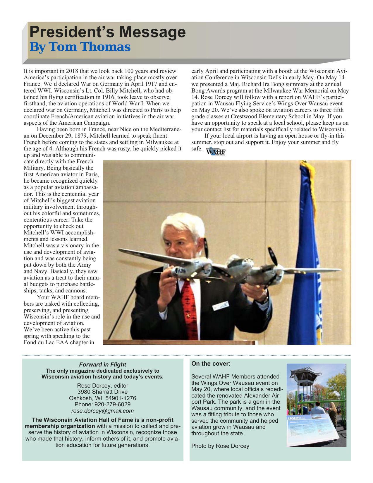 Forward in Flight - Summer 2018 -  Page3