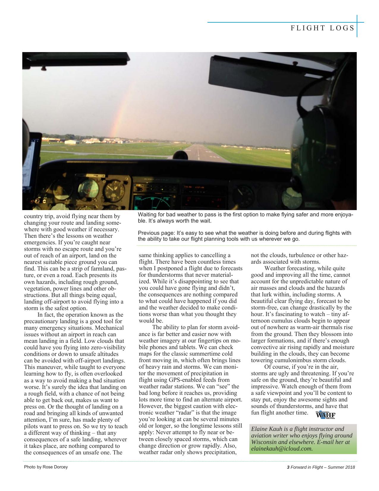 Forward in Flight - Summer 2018 -  Page5