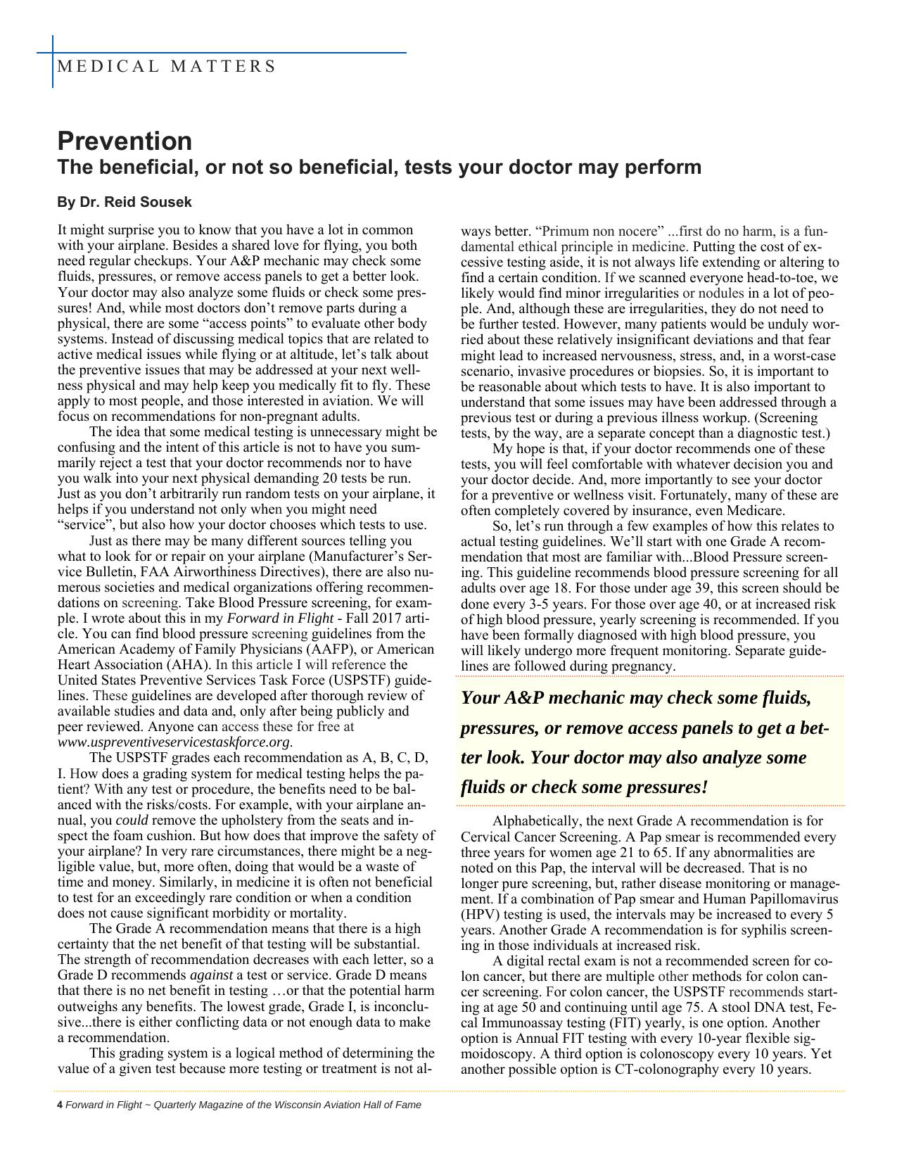 Forward in Flight - Summer 2018 -  Page6