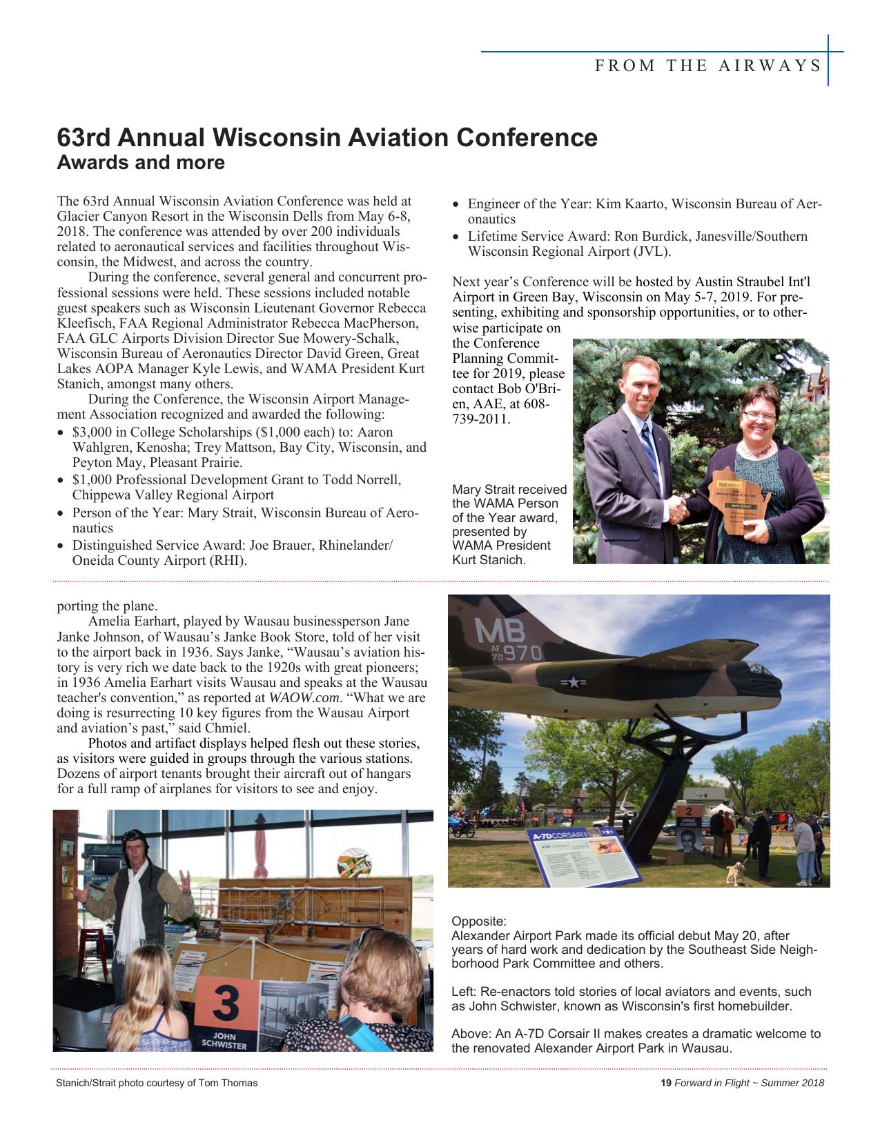 Forward in Flight - Summer 2018 -  Page21