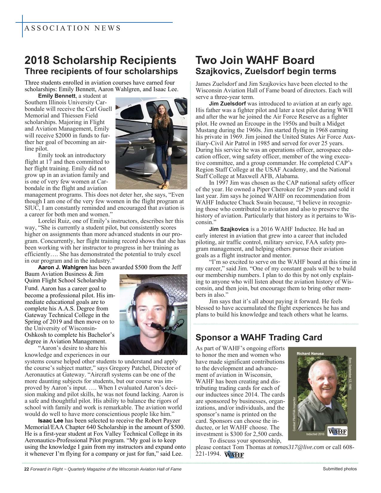 Forward in Flight - Summer 2018 -  Page24