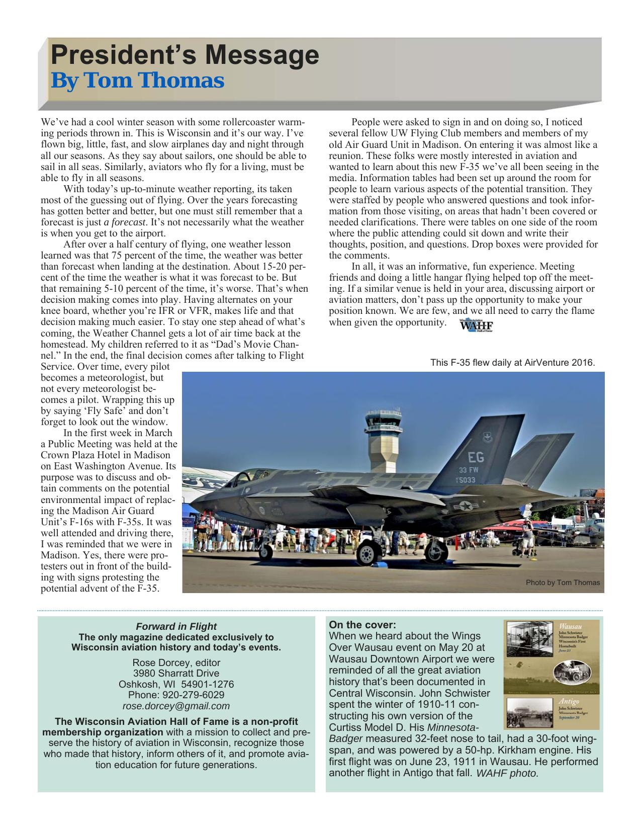 Forward in Flight - Spring 2018 -  Page3
